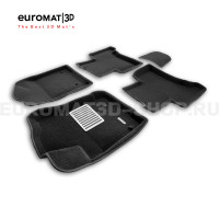 Текстильные 3D коврики Euromat3D Lux в салон для Haval H9 (2015-2024) № EM3D-001406