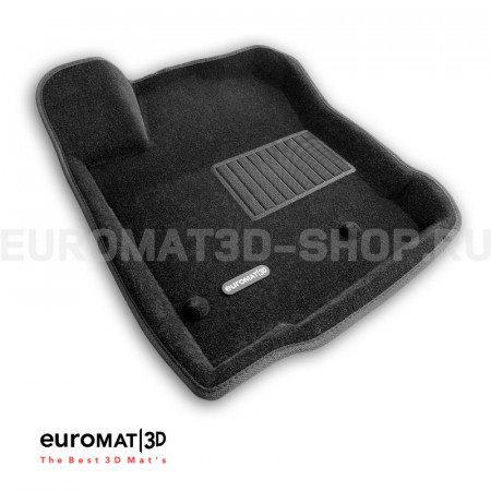 Текстильные 3D коврики Euromat3D Business в салон для Haval H9 (2015-2024) № EMC3D-001406