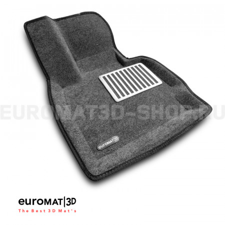 Текстильные 3D коврики Euromat3D Lux в салон для Bmw X3 (F25) (2010-2017) № EM3D-001210G Серые