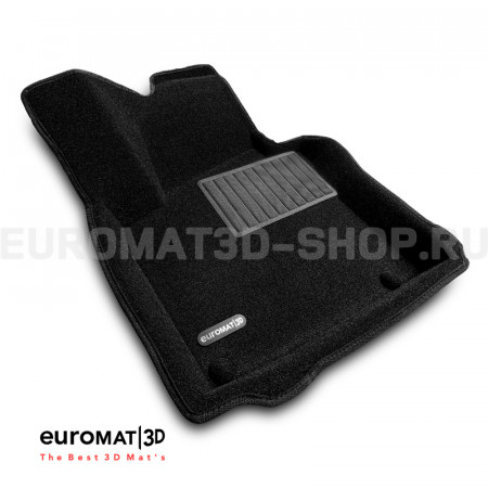 Текстильные 3D коврики Euromat3D Business в салон для Seat Leon (2005-2012) № EMC3D-004502