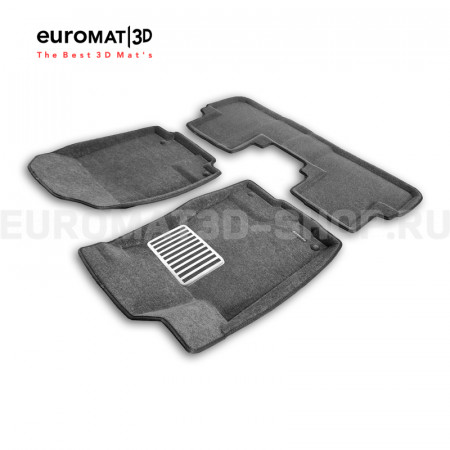 Текстильные 3D коврики Euromat3D Lux в салон для Honda CR-V (2012-2016) № EM3D-002611G Серые Текстильные 3D коврики Euromat3D Lux в салон для Honda CR-V (2012-2016) № EM3D-002611G Серые