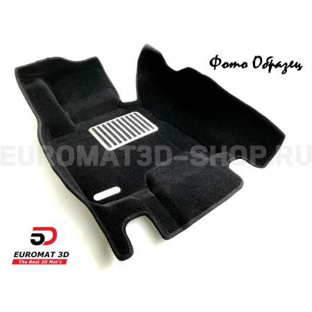 Текстильные 5D коврики с высоким бортом Euromat3D в салон для Skoda Superb (2009-2014) № EM5D-004509