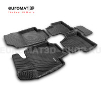 3D коврики Euromat3D EVA в салон для Toyota Rav 4 (2019-) (МКПП) № EM3DEVA-005135
