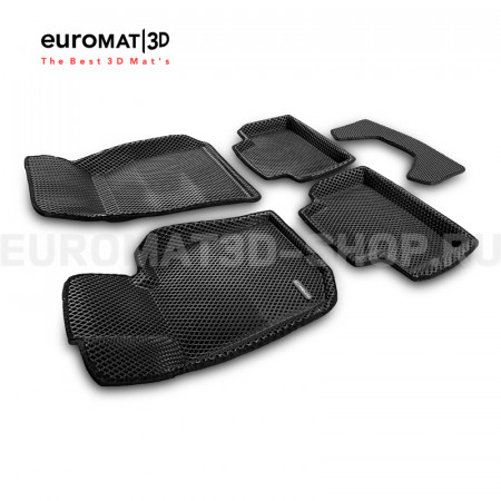 3D коврики Euromat3D EVA в салон для Bmw 3 (G20) Long (2019-) № EM3DEVA-001229