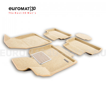 Текстильные 3D коврики Euromat3D Lux в салон для Changan UNI-T (2023-) № EM3D-001333T Бежевые Текстильные 3D коврики Euromat3D Lux в салон для Changan UNI-T (2023-) № EM3D-001333T Бежевые